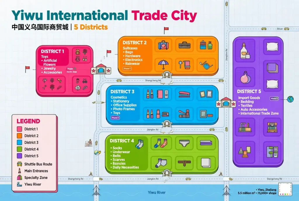 yiwu market map